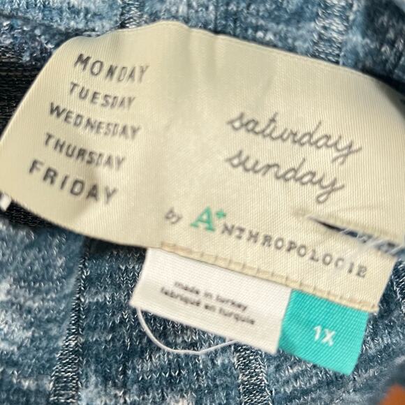 Anthroplogie Saturday Sunday Elizabeth Ribbed Knit Maxi Sweater Dress Size 1X - Picture 7 of 9